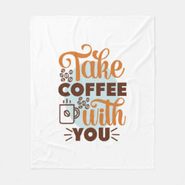 Kaffeekunst trinken Sie Kaffee Fleecedecke
