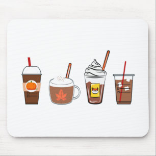 Kaffeekürbis Herbst Mousepad