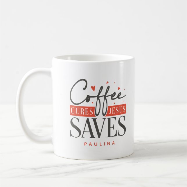 Kaffeekuren Jesus Rette Personalisiert Kaffeetasse (Links)