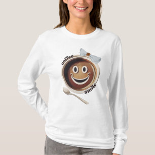 Kaffeelächeln Niedlich süß T-Shirt