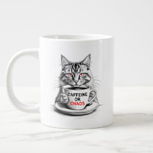 Kaffeeliebhaber Chaos-Katze Jumbo-Tasse