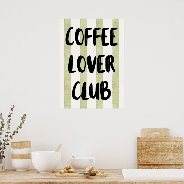 Kaffeeliebhaber-Club  Poster (Küche)