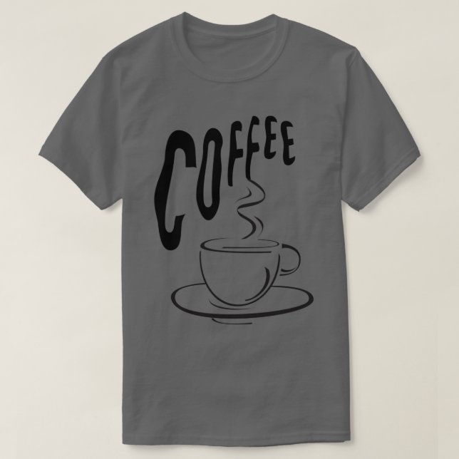 Kaffeeliebhaber Cup Design T-Shirt (Design vorne)