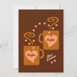 Kaffeeliebhaber Einladung, anpassen Einladung