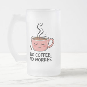 Kaffeeliebhaber Funny Mattiert Glass Tasse