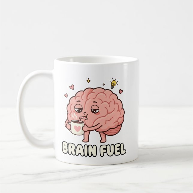 Kaffeeliebhaber-Gehirn Kaffeetasse (Links)