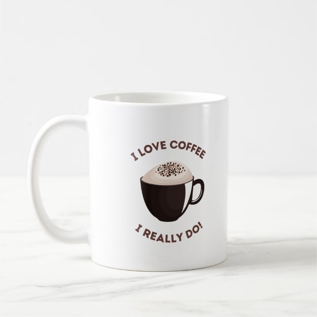 Kaffeeliebhaber jeden Tag Kaffeetasse (Links)