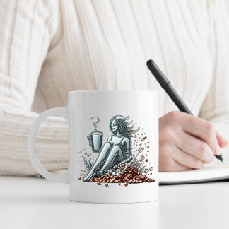 Kaffeeliebhaber Keramik Tasse