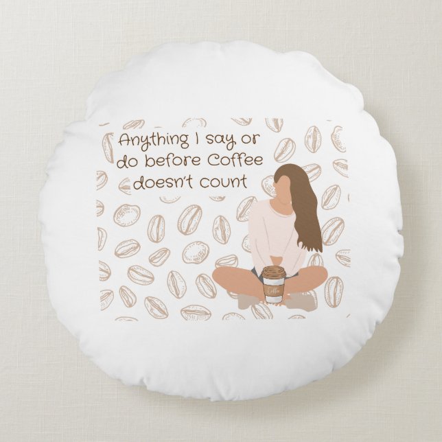 Kaffeeliebhaber Kissen (Vorderseite)