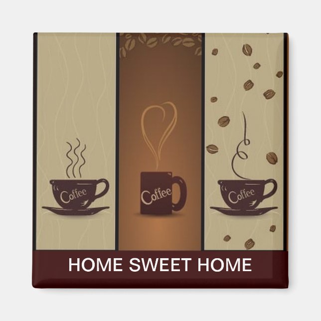 Kaffeeliebhaber Kühlschrank Magnet (Vorne)