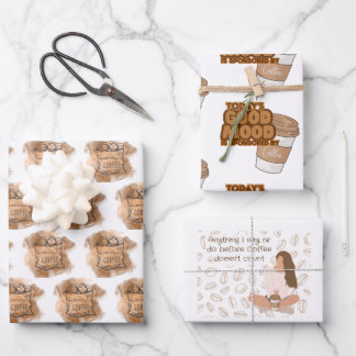 Kaffeeliebhaber Packpapier Geschenkpapier Set