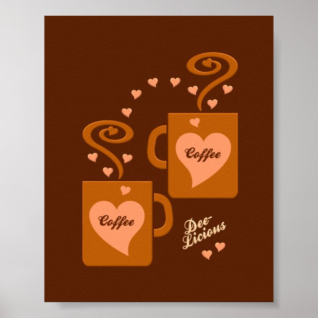 Kaffeeliebhaber poster, anpassen poster (Vorne)
