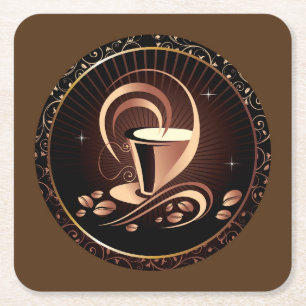 Kaffeeliebhaber Rechteckiger Pappuntersetzer