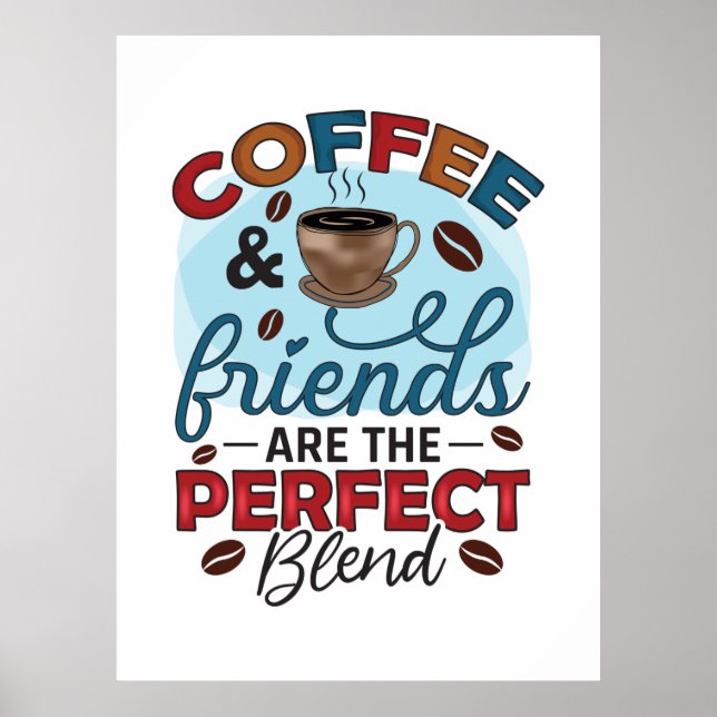 Kaffeeliebhaber sind die perfekte Mischung Poster (Vorne)
