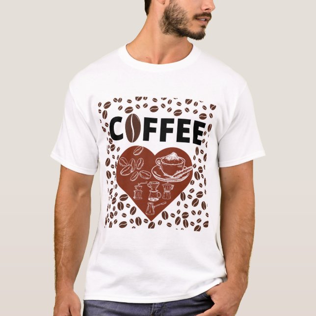 Kaffeeliebhaber T - Shirt (Vorderseite)