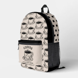 Kaffeeliebhaber | Umarmen in einem Rucksack für Ta