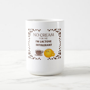 KAFFEELIEBHABER WEISS FUNNY, MIT RAHM KERAMIK 450  KAFFEETASSE