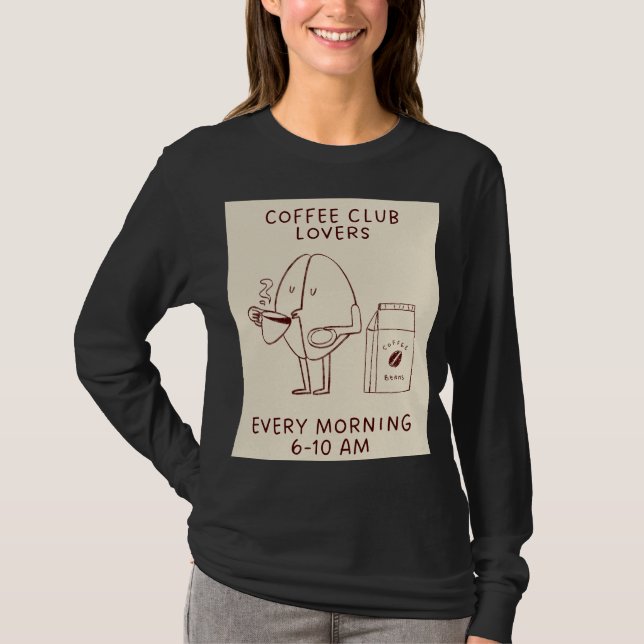 Kaffeeliebhaberinnen T-Shirt (Vorderseite)