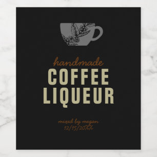 Kaffeelikör weinetikett