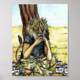 Kaffeelion-Poster Poster