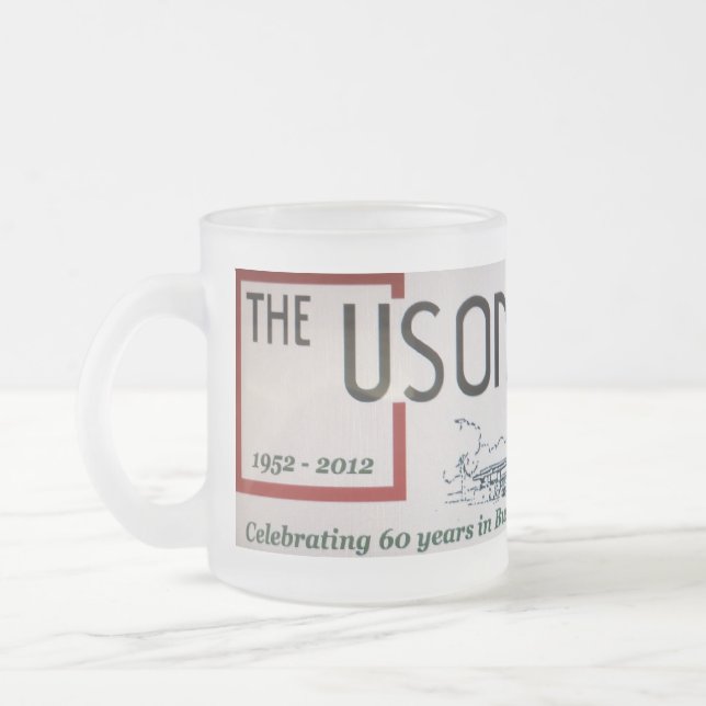 Kaffeelogo-Tasse Mattglastasse (Links)