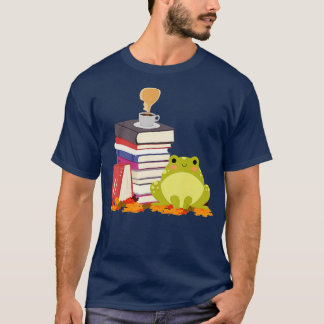 KaffeeLove Frog Lesebücher Kaffee Liebhaber T-Shirt