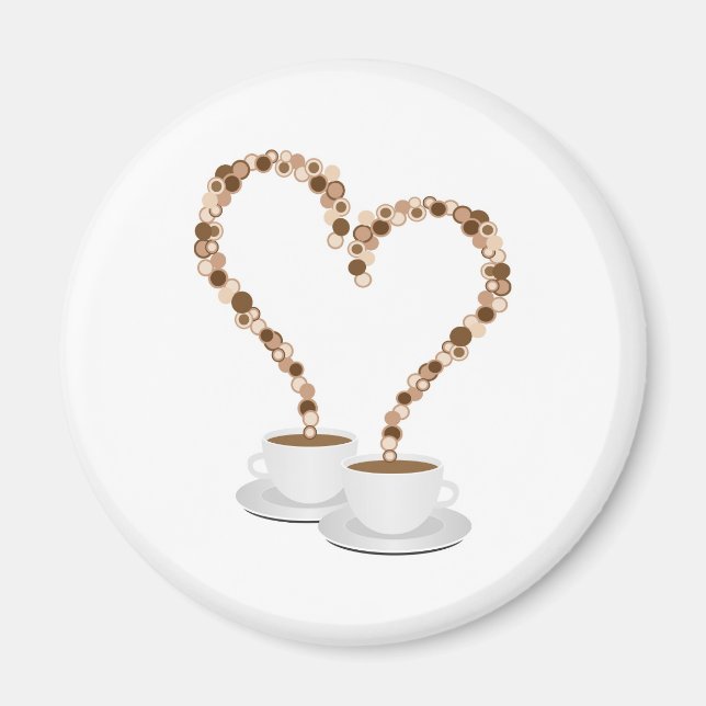 Kaffeemagnet am Morgen Magnet (Vorne)