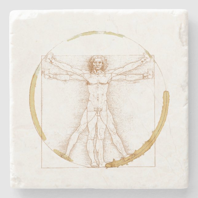 Kaffeemann Steinuntersetzer (Vorderseite)