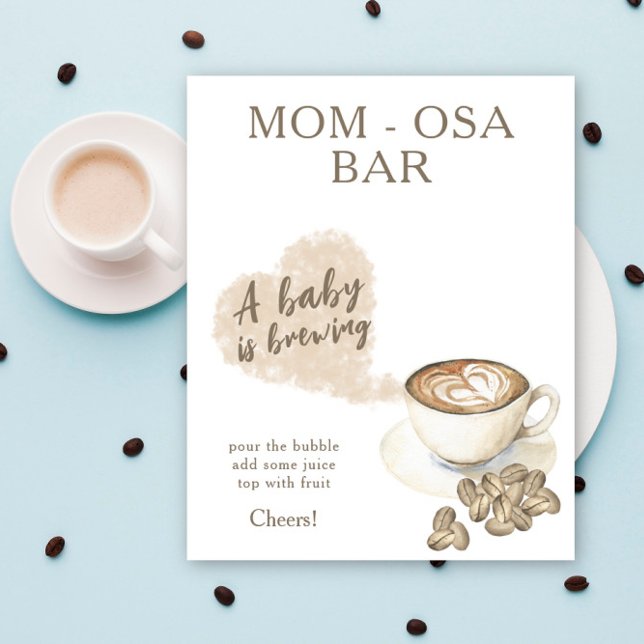 Kaffeemaschine Babydusche Momosa Bar Poster (Von Creator hochgeladen)