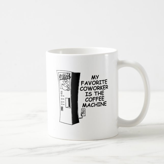 Kaffeemaschine Co-Arbeiter Funny Mug Kaffeetasse (Rechts)