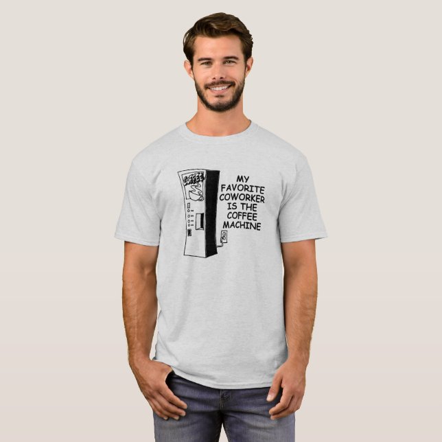Kaffeemaschine Co-Arbeiter Funny Tshirt (Vorne ganz)