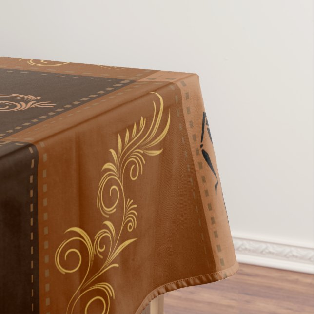 Kaffeemaschine. Flickwerk Tischdecke (Beispiel)