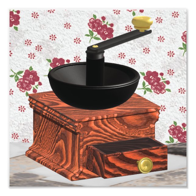 Kaffeemaschine Fotodruck (Vorne)