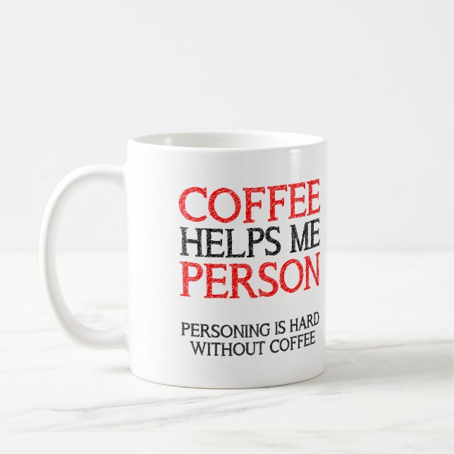 Kaffeemaschine für lustige Schläge oder Reisen Kaffeetasse (Links)
