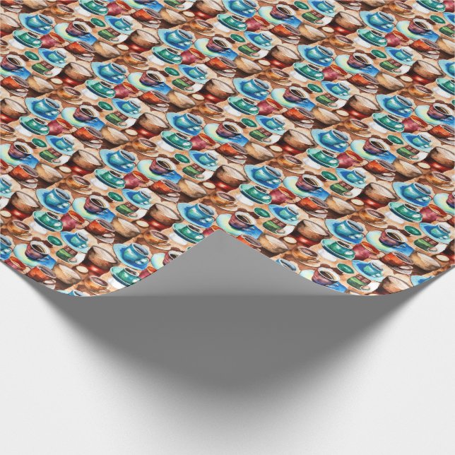 Kaffeemaschine Geschenkpapier (Ecke)