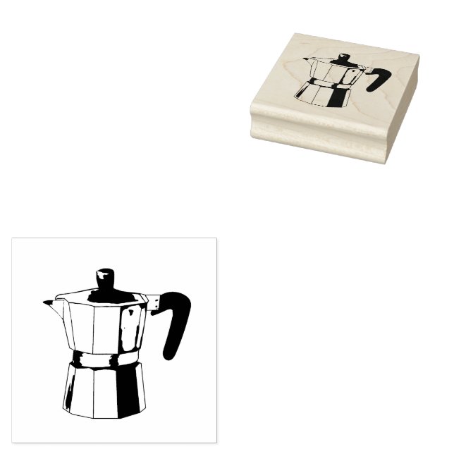 Kaffeemaschine Gummistempel (Stempel)