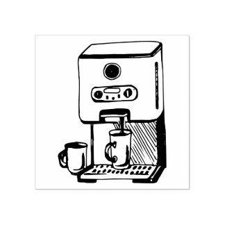 Kaffeemaschine Gummistempel