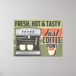 Kaffeemaschine Leinwanddruck