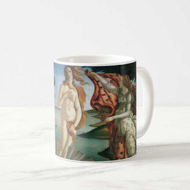 Kaffeemaschine mit Botticellis-Venus-Tasse Kaffeetasse (VorderseiteRechts)