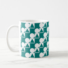 Kaffeemaschine mit Kreislauf-, Dreieck- und Quadra Kaffeetasse