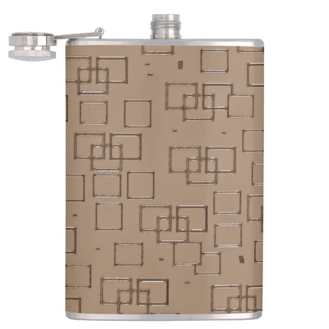 Kaffeemaschine Muster Flachmann (Geöffnet)