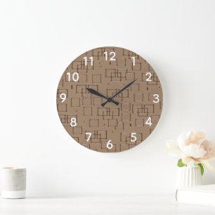 Kaffeemaschine Muster Große Wanduhr