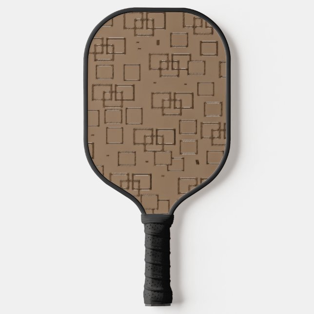 Kaffeemaschine Muster Pickleball Schläger (Vorderseite)