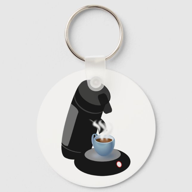 Kaffeemaschine Schlüsselanhänger (Vorderseite)