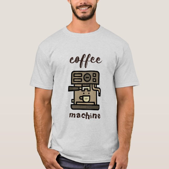 Kaffeemaschine T - Shirt (Vorderseite)