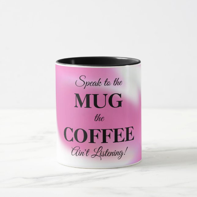 Kaffeemaschine Tasse mit Funny Message (Zentrum)