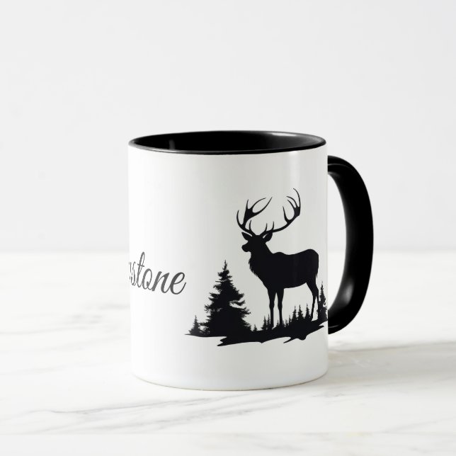 Kaffeemaschine Tasse-Yellowstone-Elch Tasse (VorderseiteRechts)