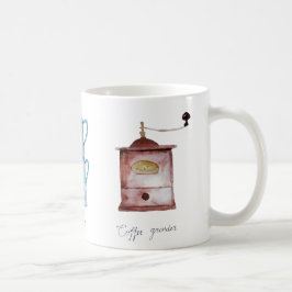 Kaffeemaschine, Topf und Perkolator Kaffeetasse