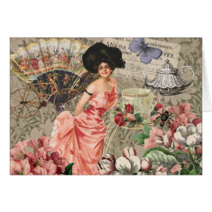 Kaffeemaschine Viktorianische Frau Rosa Klasse