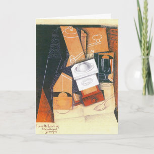 Kaffeemaschine von Juan Gris, Vintage kubistische Karte